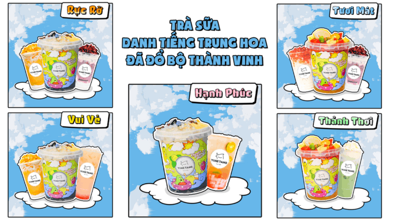TRÀ SỮA DANH TIẾNG TRUNG HOA ĐÃ ĐỔ BỘ THÀNH VINH