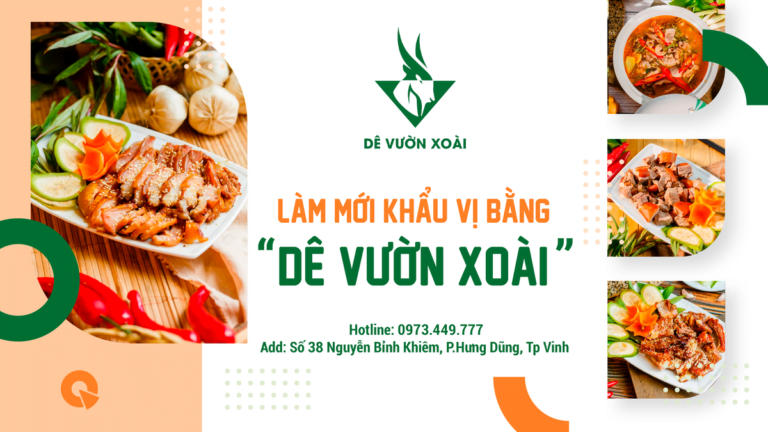 LÀM MỚI KHẨU VỊ BẰNG "DÊ VƯỜN XOÀI"