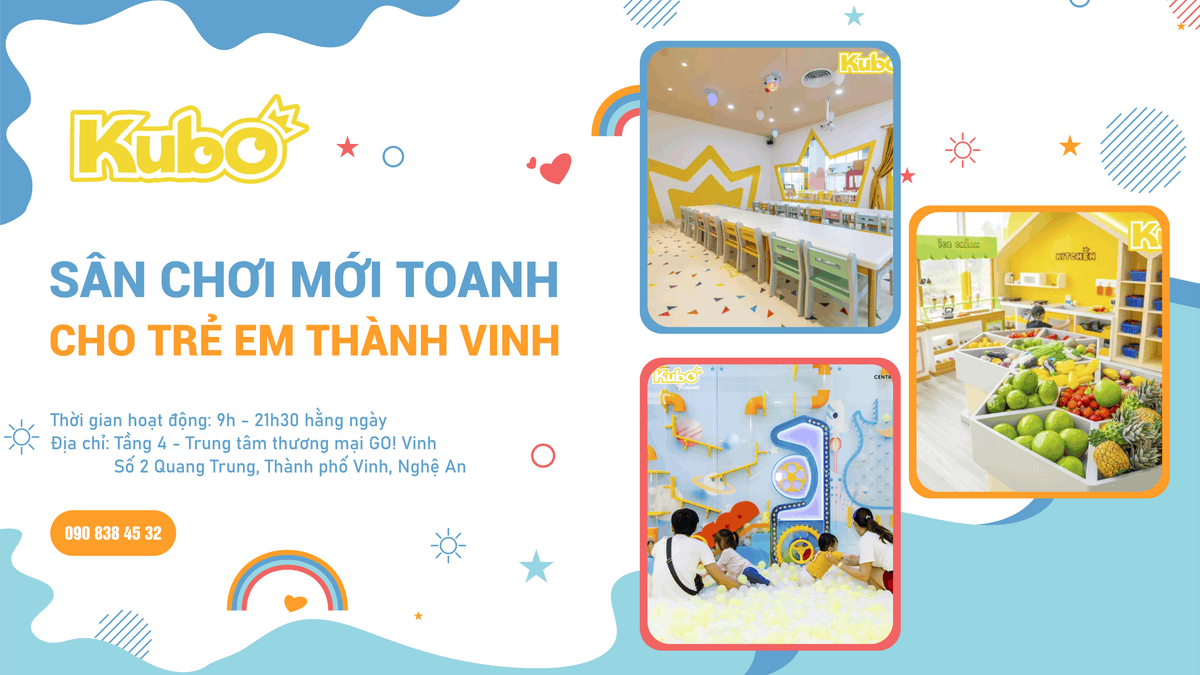 kubo – san choi moi toanh cho tre em thanh vinh
