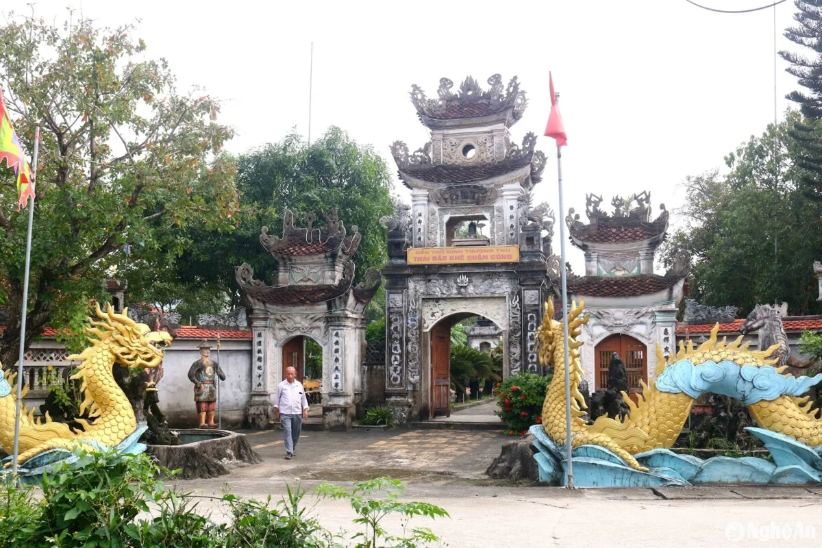 ĐỀN THỜ QUẬN CÔNG ĐINH BẠT TỤY - DI SẢN VĂN HÓA LỊCH SỬ ĐỘC ĐÁO CỦA NGHỆ AN